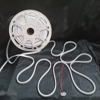 Холодный неон белый 12В 16*8 мм Flex LED Neon