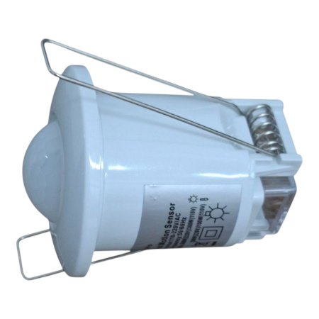 Монтаж уличного датчика движения на фасаде, направление зоны контроля