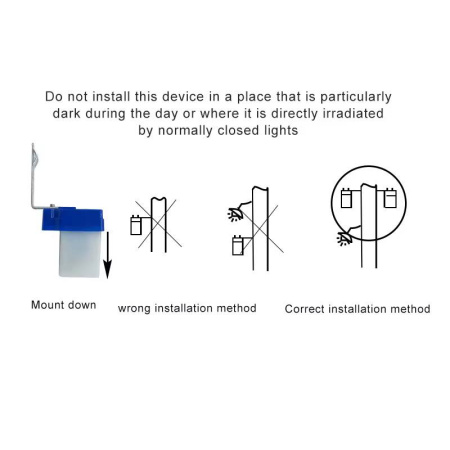 Подключение фотореле в электрощите, клеммы и схема питания